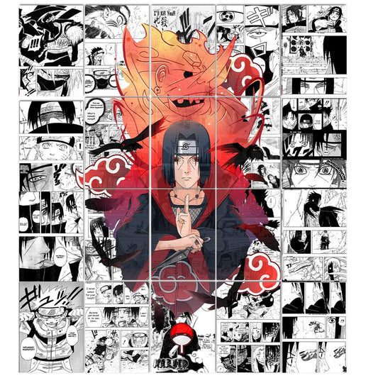 Itachi Uchiha Naruto anime manga wall posters 300 GSM Set of 20 SIZE A4