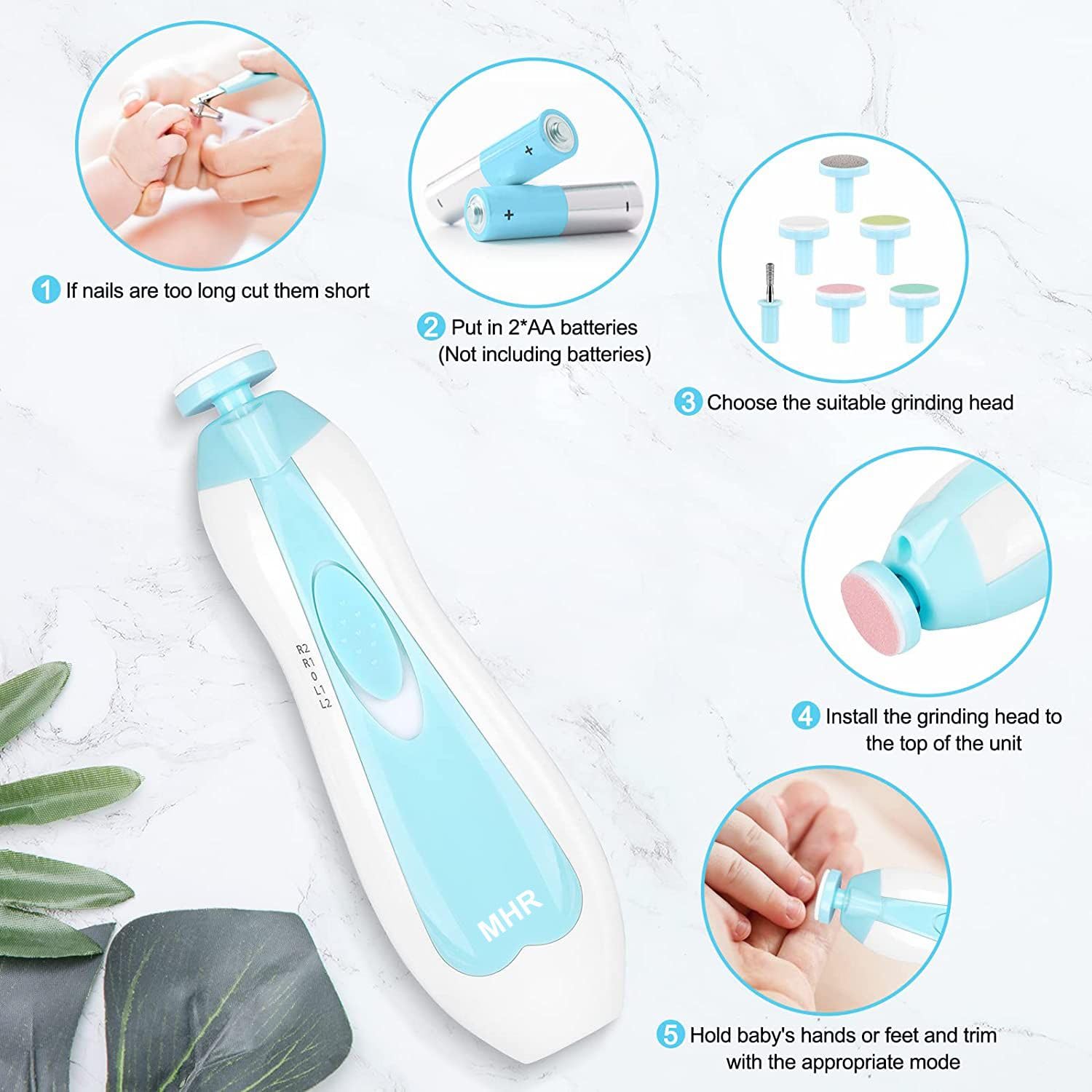 Baby Electric Nail Trimmer for Baby Nail Cutter